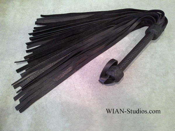 Black Heavy Cowhide, Narrow Cut