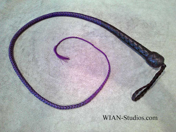 Signal Whip, Black with Purple accents, 3'
