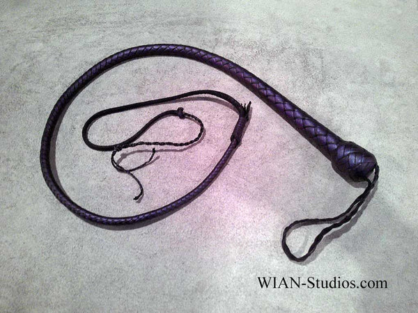 Snake Whip, Dragon Scale Iridescent Blue, 2.5'