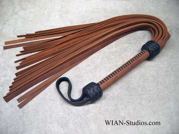 Brown Oiltan Cowhide Flogger