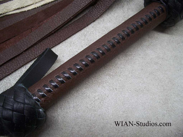 Chocolate Moose and Vanilla Cowhide Flogger