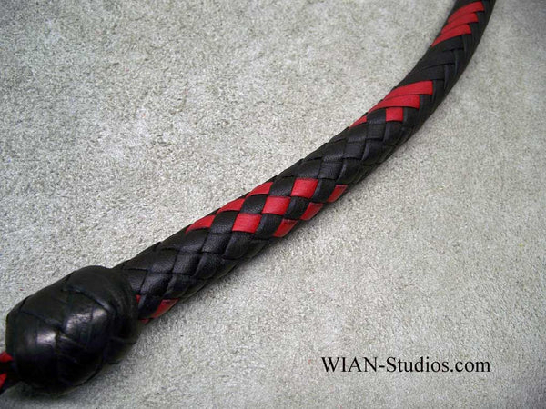Signal Whip, Black with Red Accents, 3'