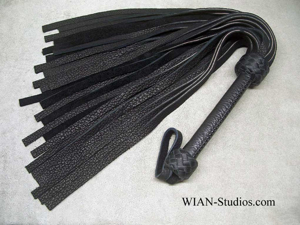Black Buffalo Flogger, Black Buffalo Laced Handle