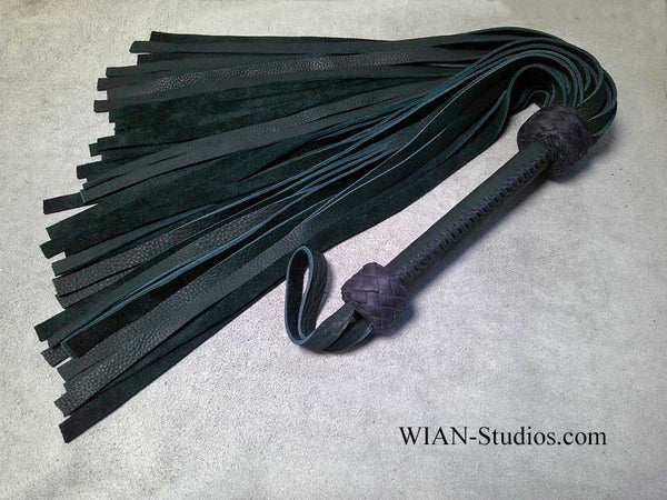 Deep Green Cowhide Flogger