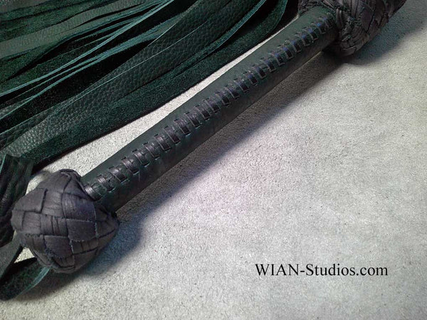 Deep Green Cowhide Flogger