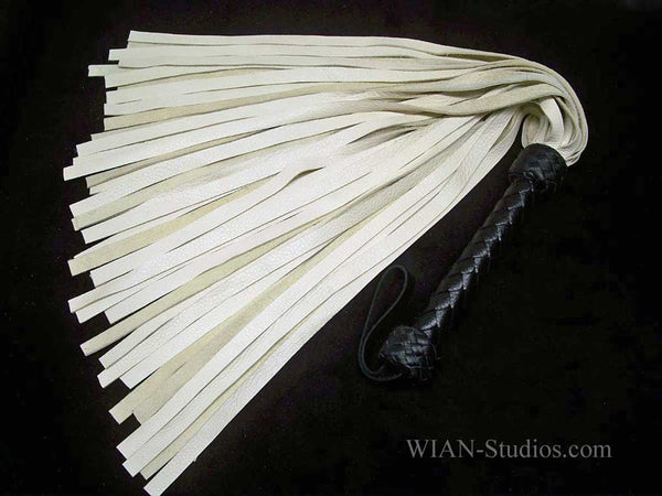 Ivory Cowhide Flogger