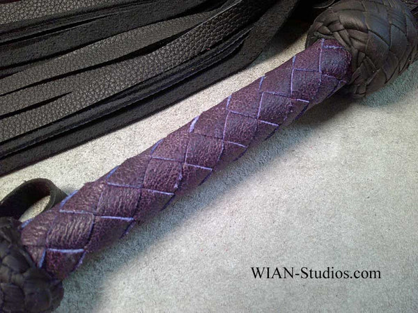 Black Moose Flogger, Purple Handle
