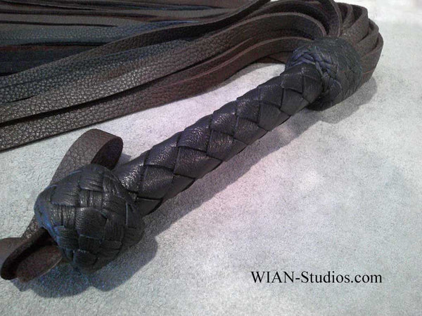 Chocolate Brown and Black Moose Flogger, Medium