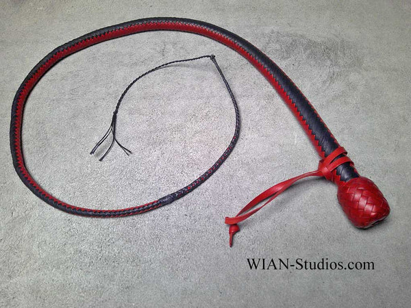Signal Whip, Black and Red, 3'