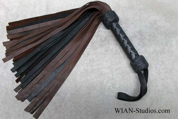 Chocolate Brown and Black Deer Flogger, Small