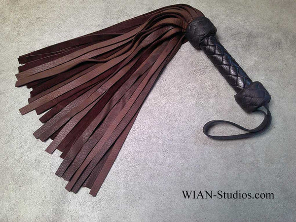 Chocolate Brown Elk Flogger, Small