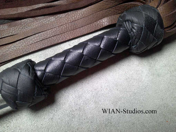 Chocolate Brown Elk and Black Moose Flogger, Small