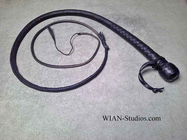 Snake Whip, All Black 3'