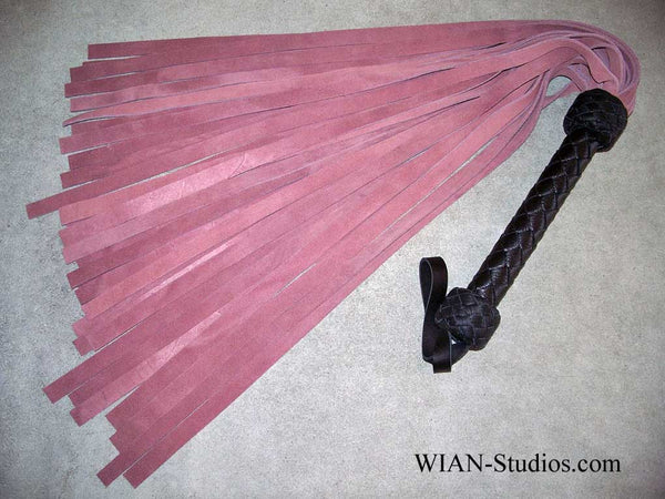 Rose Pink Chap Suede Flogger