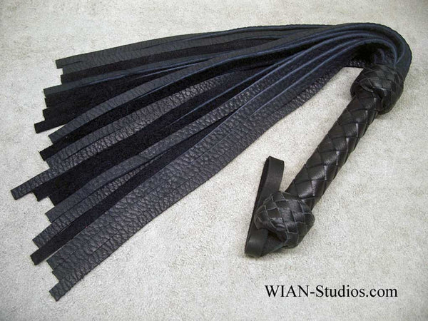 Navy Blue Deer Flogger, Heavier Hide, Medium
