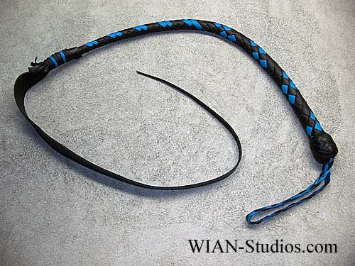 Dragon Quirt or Serpent's Kiss, Black with Turquoise accents