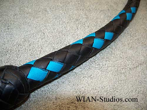 Dragon Quirt or Serpent's Kiss, Black with Turquoise accents