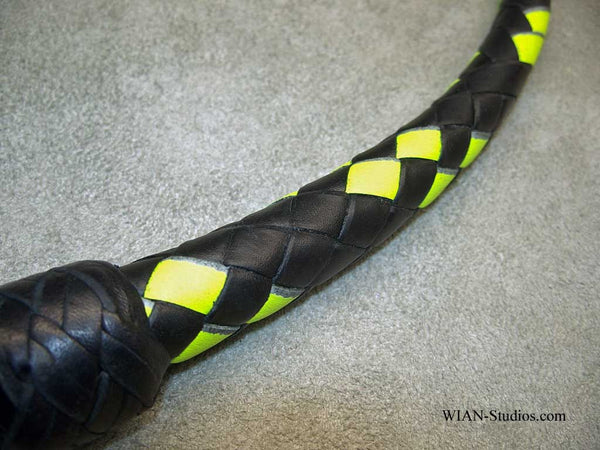 Dragon Quirt or Serpent's Kiss, Black with Neon Yellow accents