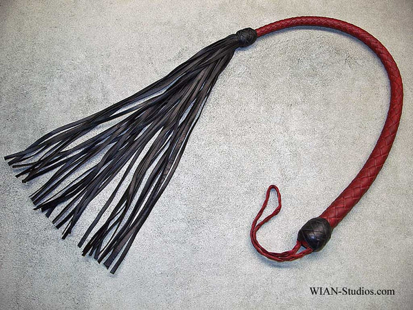 Galley Whip, Red with Black Tips