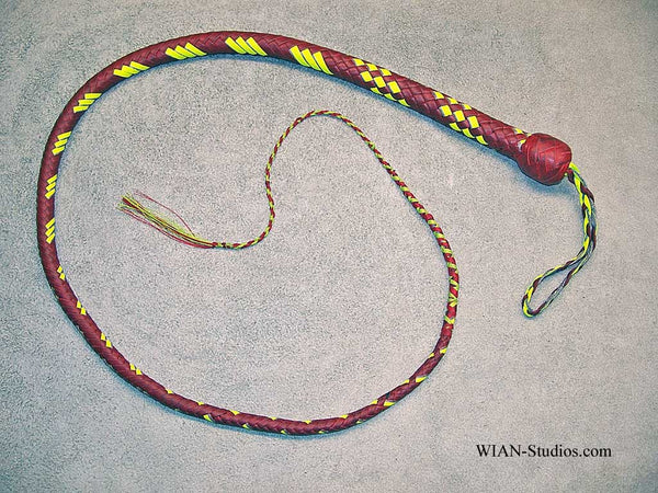 Signal Whip, Red with Yellow accents