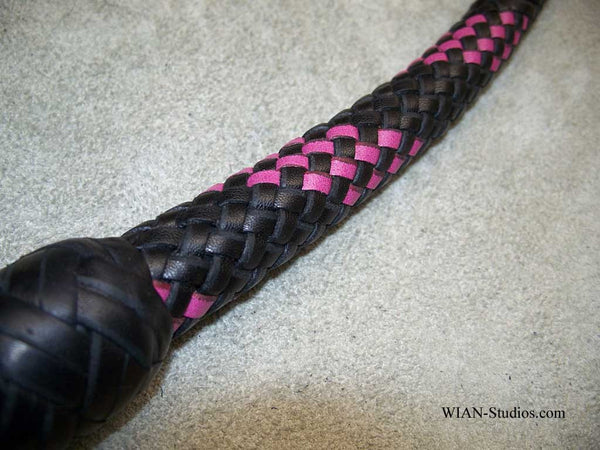 Signal Whip, Black with Pink accents, 3'