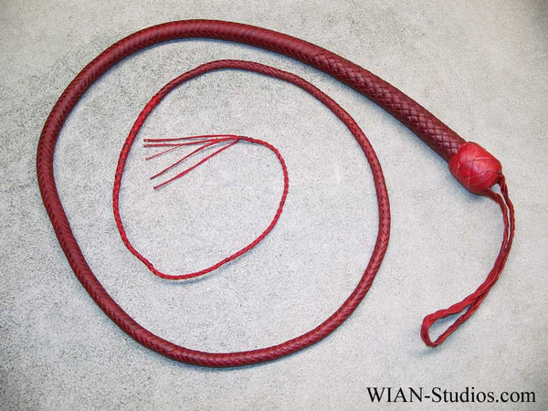 Signal Whip, All Red, 4'