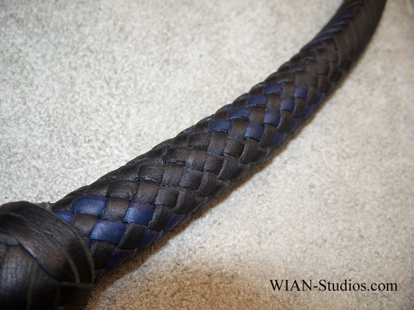 Signal Whip, Black with Dark Blue accents, 3'
