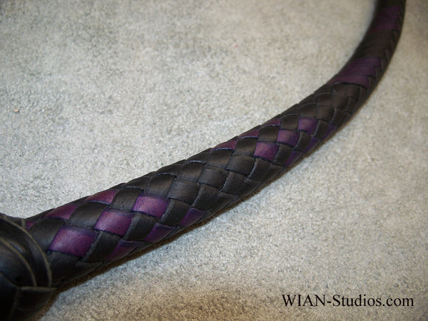 Signal Whip, Black with Purple Accents, 3'