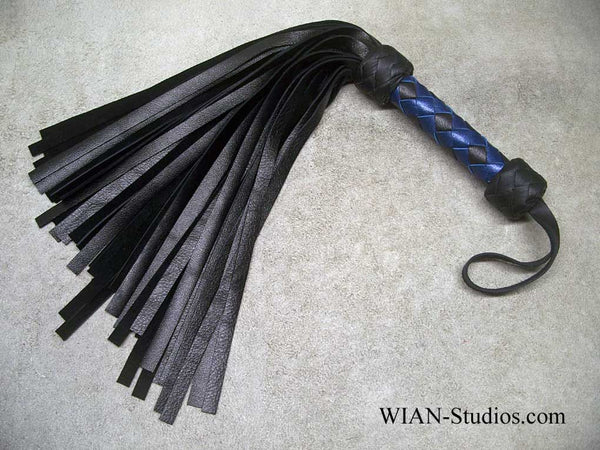 Black Cowhide Flogger, Small
