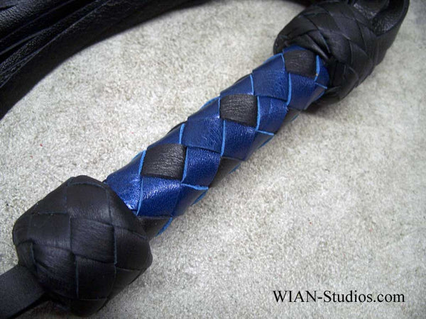 Black Cowhide Flogger, Small