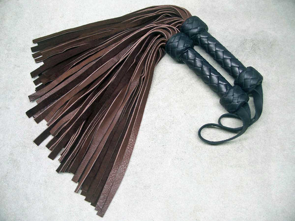Chocolate Brown Elk Floggers, Matched Set, Small