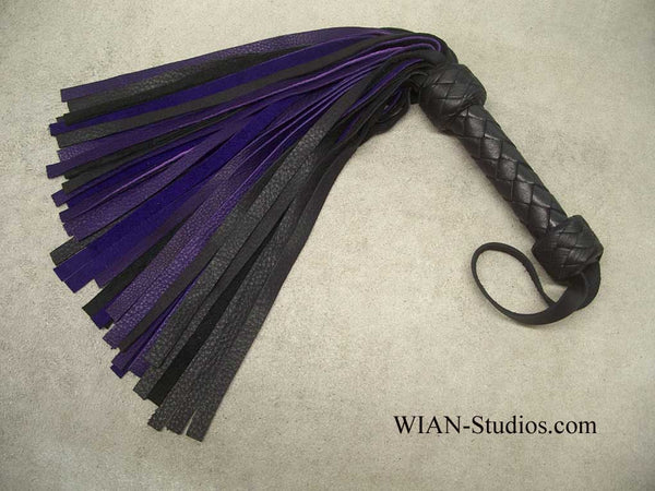 Black and Purple Elk Flogger, Small