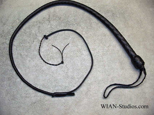 Snake Whip, All Black, 2.5'