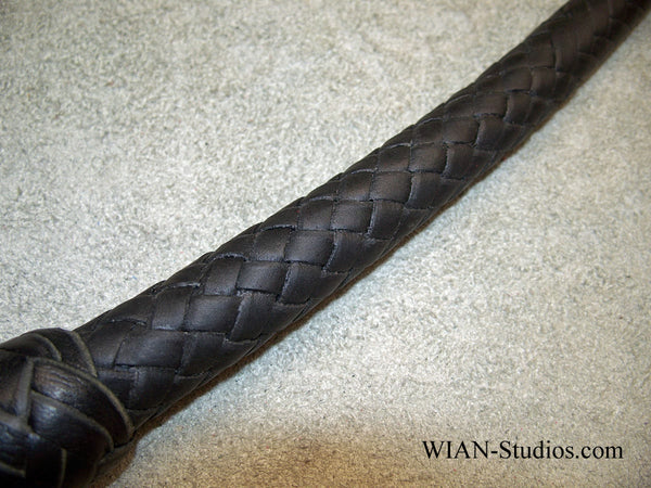 Snake Whip, All Black, 3'