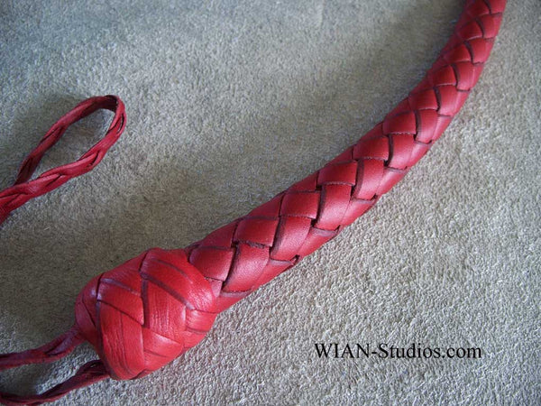 Snake Whip, All Red, 2.5'