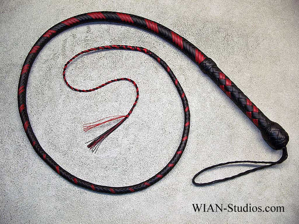 Target Whip, Black and Red, 4'