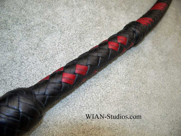 Target Whip, Black and Red, 4'